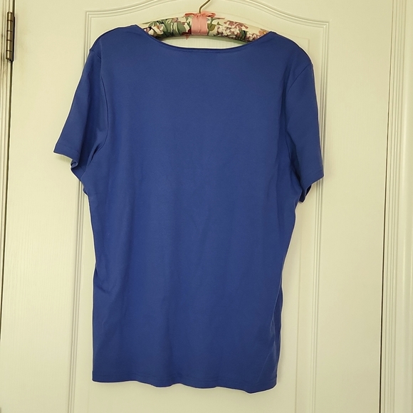 NWT Karen Scott tee, sz 0X - Picture 2 of 5